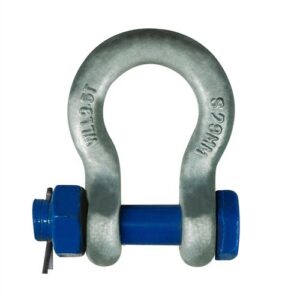 Blue Safety 'S' Grade Bow Shackle with locking pin