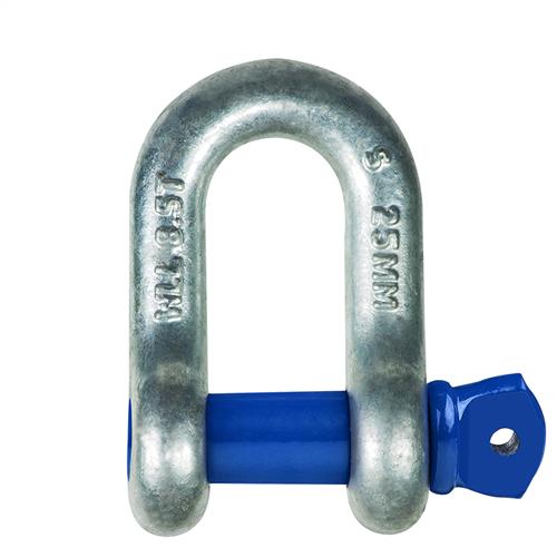 Blue Grade 'S' Dee Shackle with screw pin