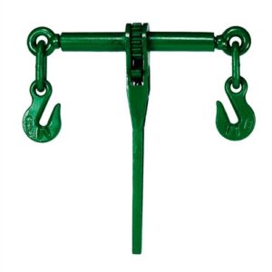 Load Binder Ratchet with Wing Grab Hooks, green
