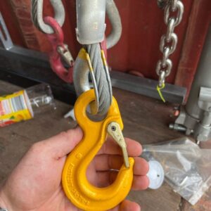 Wire rope swaged hook