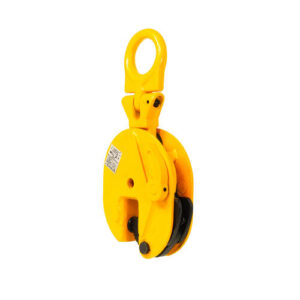Yellow universal plate clamp for lifting